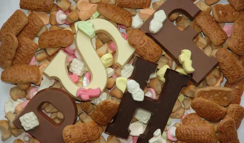 Chocoladeletters en strooigoed... Lekker!