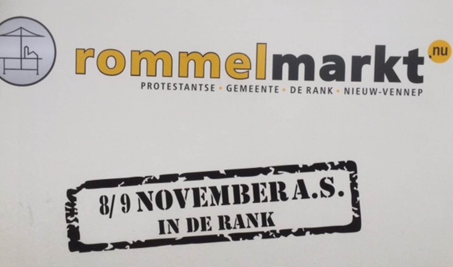 Rommelmarkt in De Rank. 