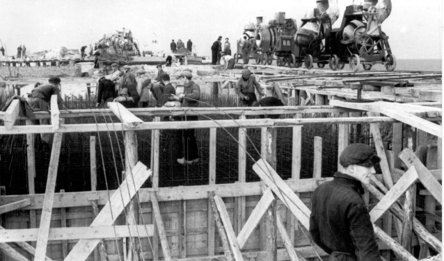 Een bunker in aanbouw.