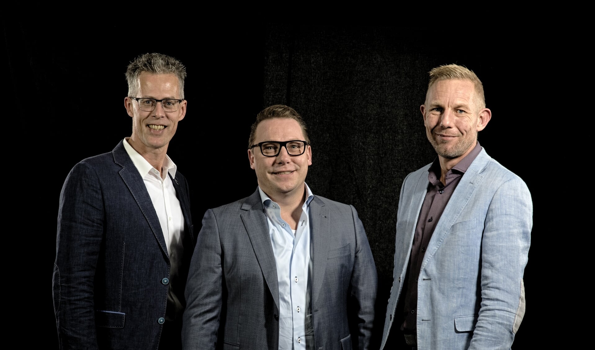 Bedrijfsleiders v.l.n.r. Ronald Kortekaas (Locas), Arjan van der Veldt (Goes Plooy) en Paul Swart (Stef Swart).