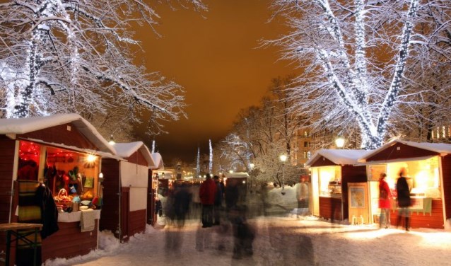 Kerstkramen op Wintermarkt