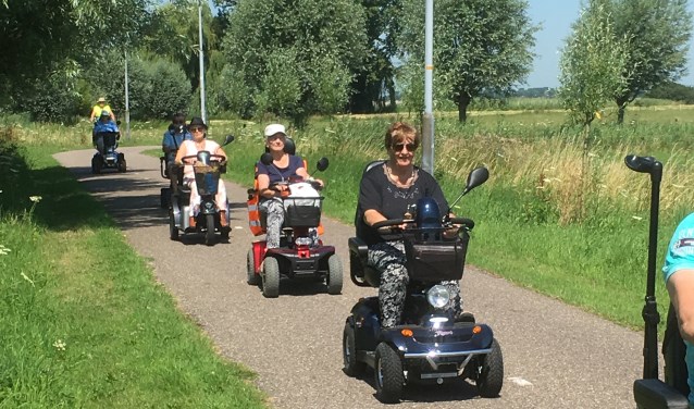 Scootmobielgroep de Rondrijders trekken volgend seizoen er weer op uit.