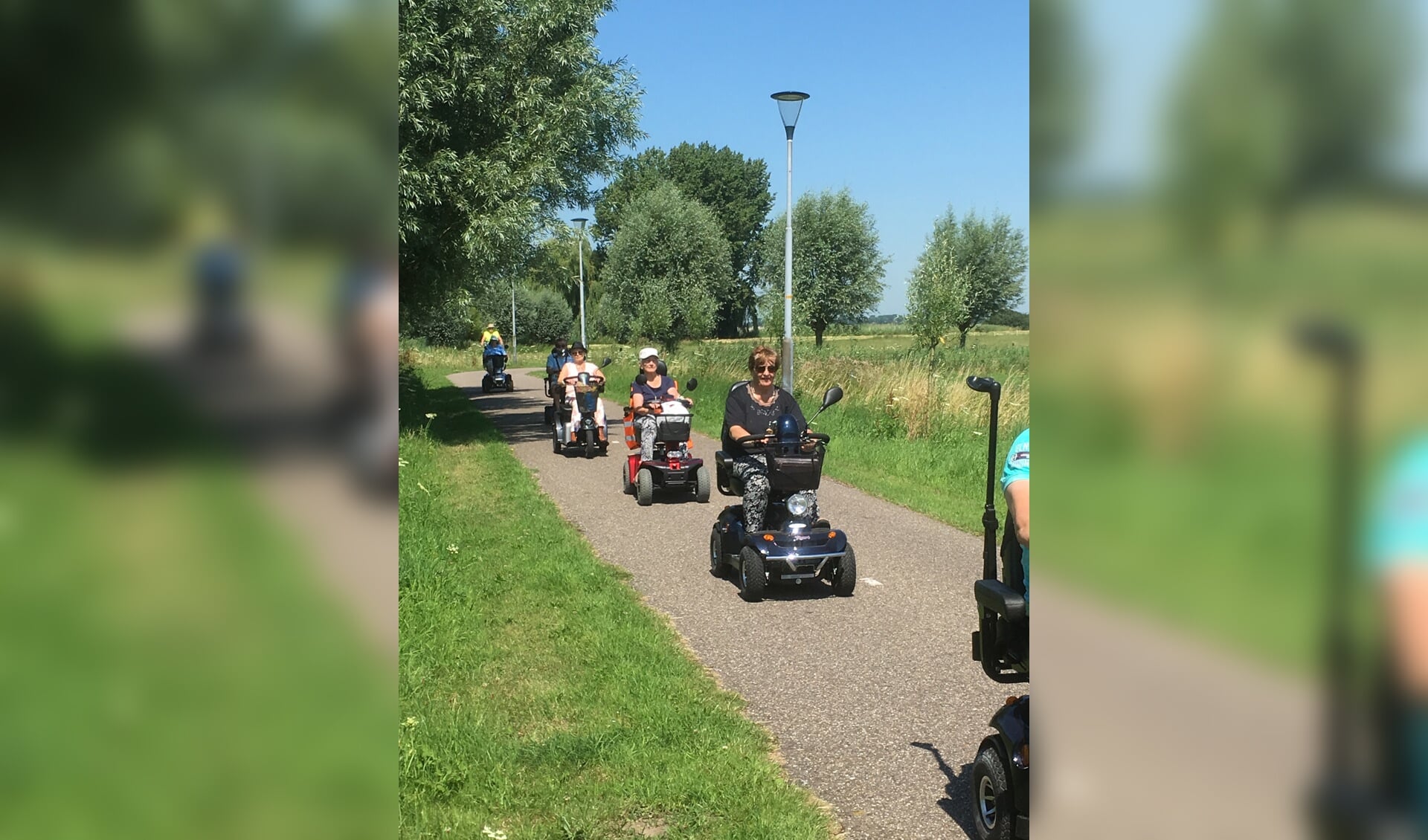 Scootmobielgroep de Rondrijders trekken volgend seizoen er weer op uit.