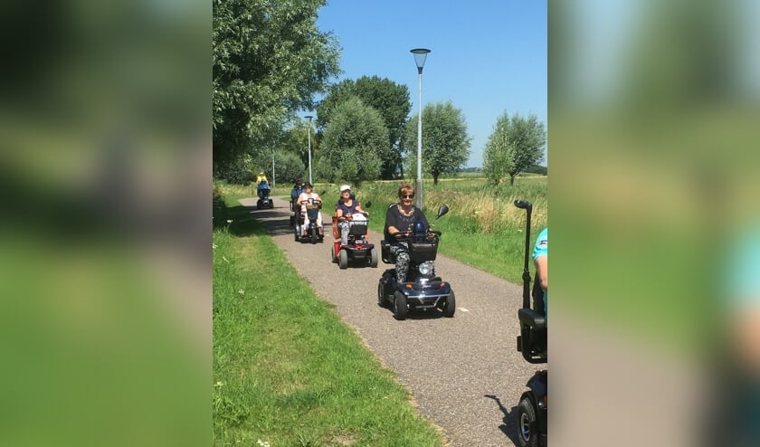 Scootmobielgroep de Rondrijders trekken volgend seizoen er weer op uit.