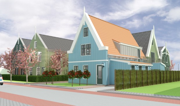 De woningen krijgen een Waterlands gezicht.