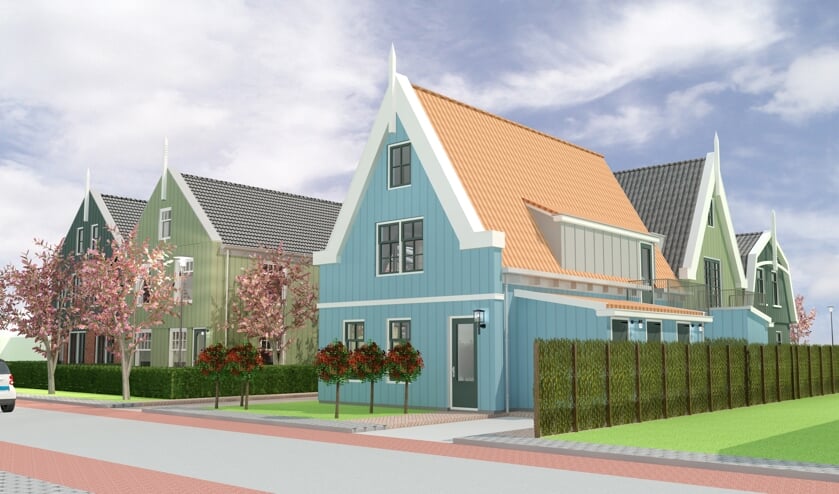 De woningen krijgen een Waterlands gezicht.