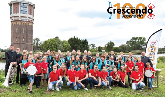 Muziekvereniing Crescendo Assendelft bestaat dit jaar 100 jaar.