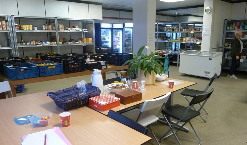 De Voedselbank is weer open na de verhuizing.