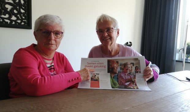 Samen eten in De Lishof... Hennie en Marijke weten uit eigen ervaring hoe gezellig en belangrijk dat is.