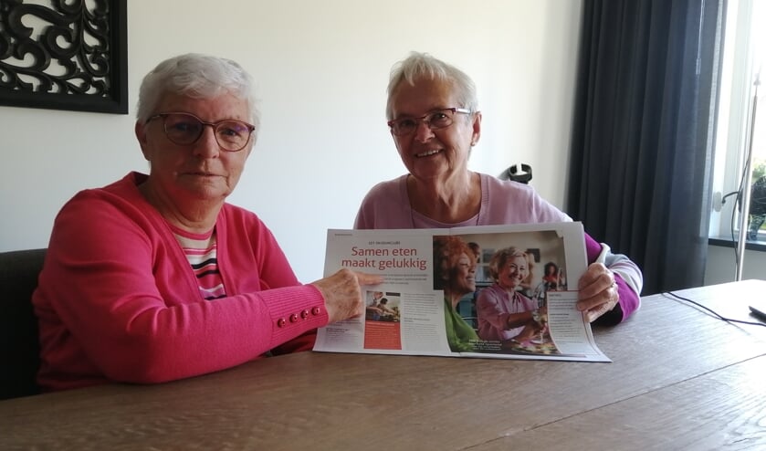 Samen eten in De Lishof... Hennie en Marijke weten uit eigen ervaring hoe gezellig en belangrijk dat is.