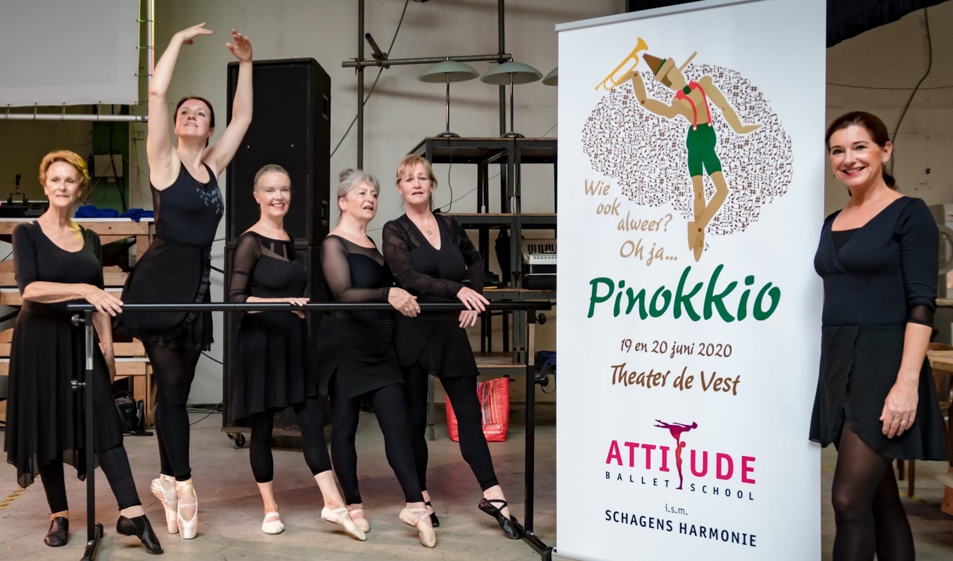 Balletschool Attitude en Schager Harmonie al bezig met nieuwe voorstelling over Pinokkio.