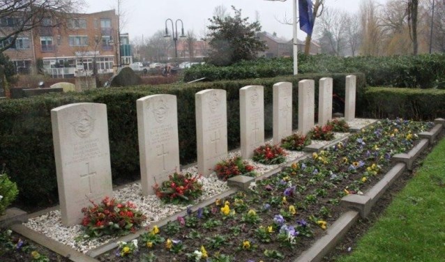 De graven van de gevechtsvliegers.