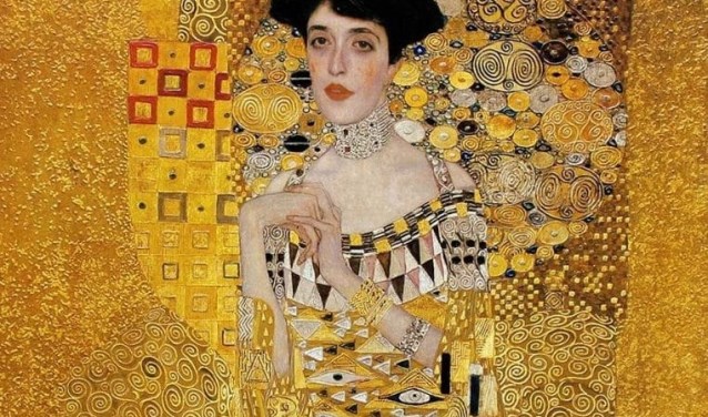 Bekend werk van Klimt: 'Portret van Adèle Bloch-Bauer'.