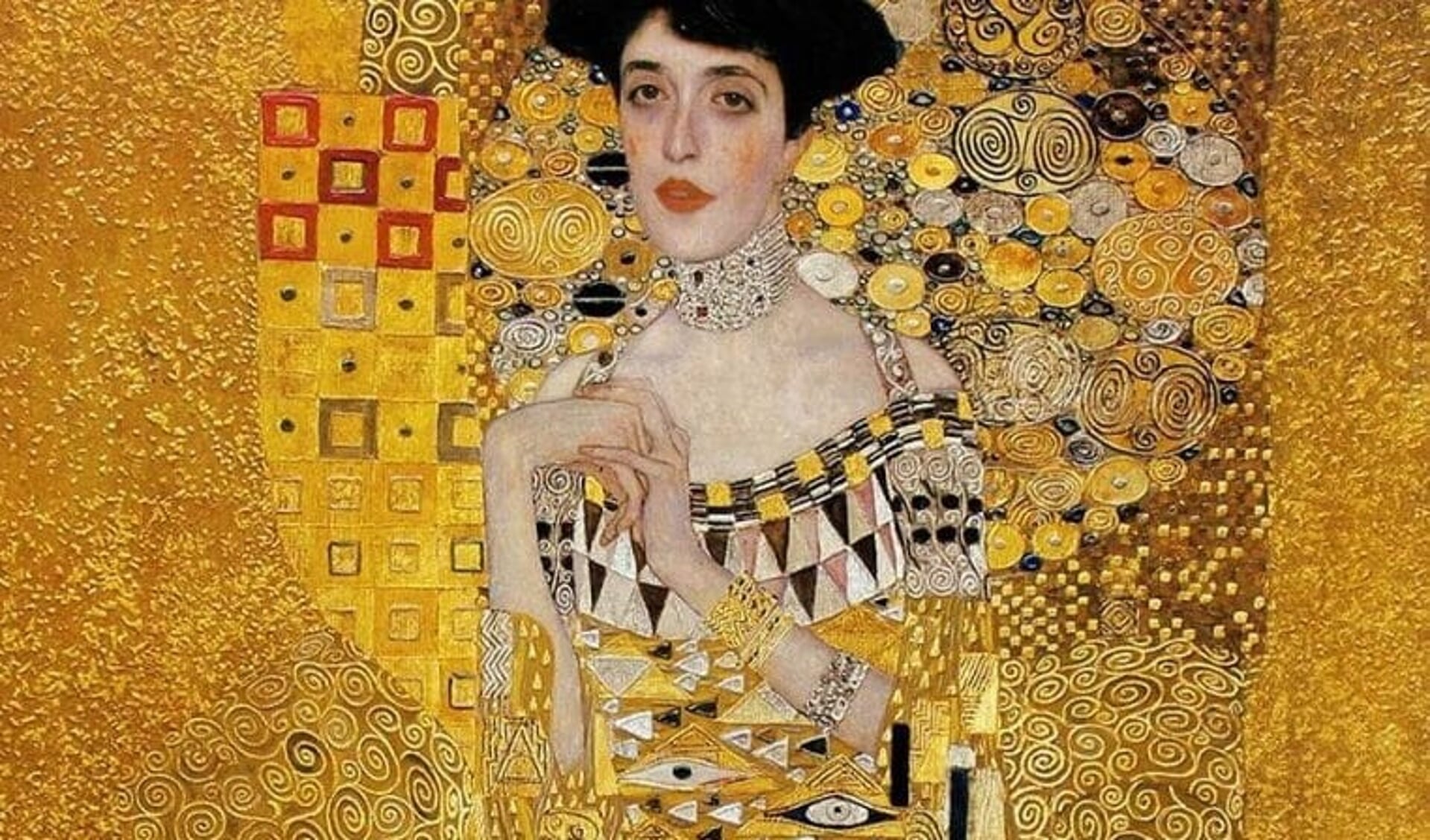 Bekend werk van Klimt: 'Portret van Adèle Bloch-Bauer'.