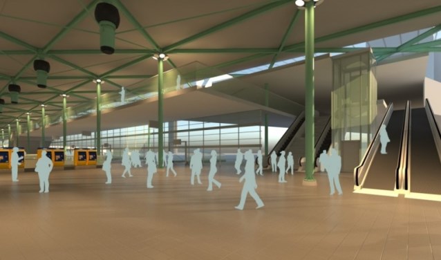Een impressie van Schiphol Plaza in 2025.