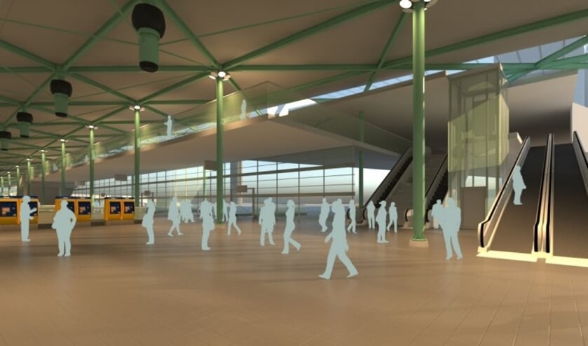 Een impressie van Schiphol Plaza in 2025.