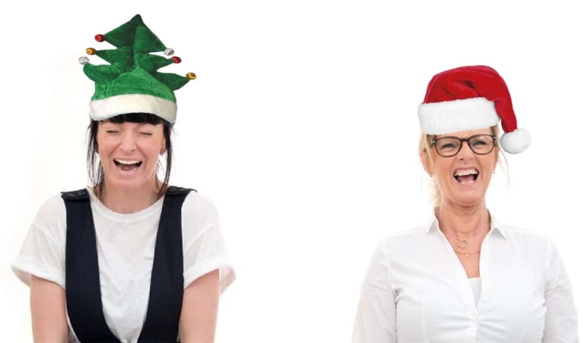 Dat wordt vast een vrolijke Kerst met Anna en Irma.