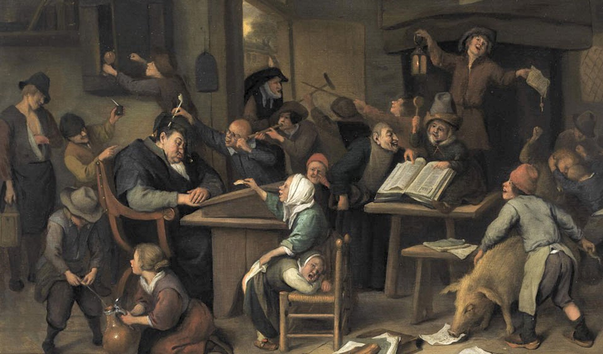 Onderwijs in de Gouden Eeuw: schilderij van Jan Steen (1626-1679)