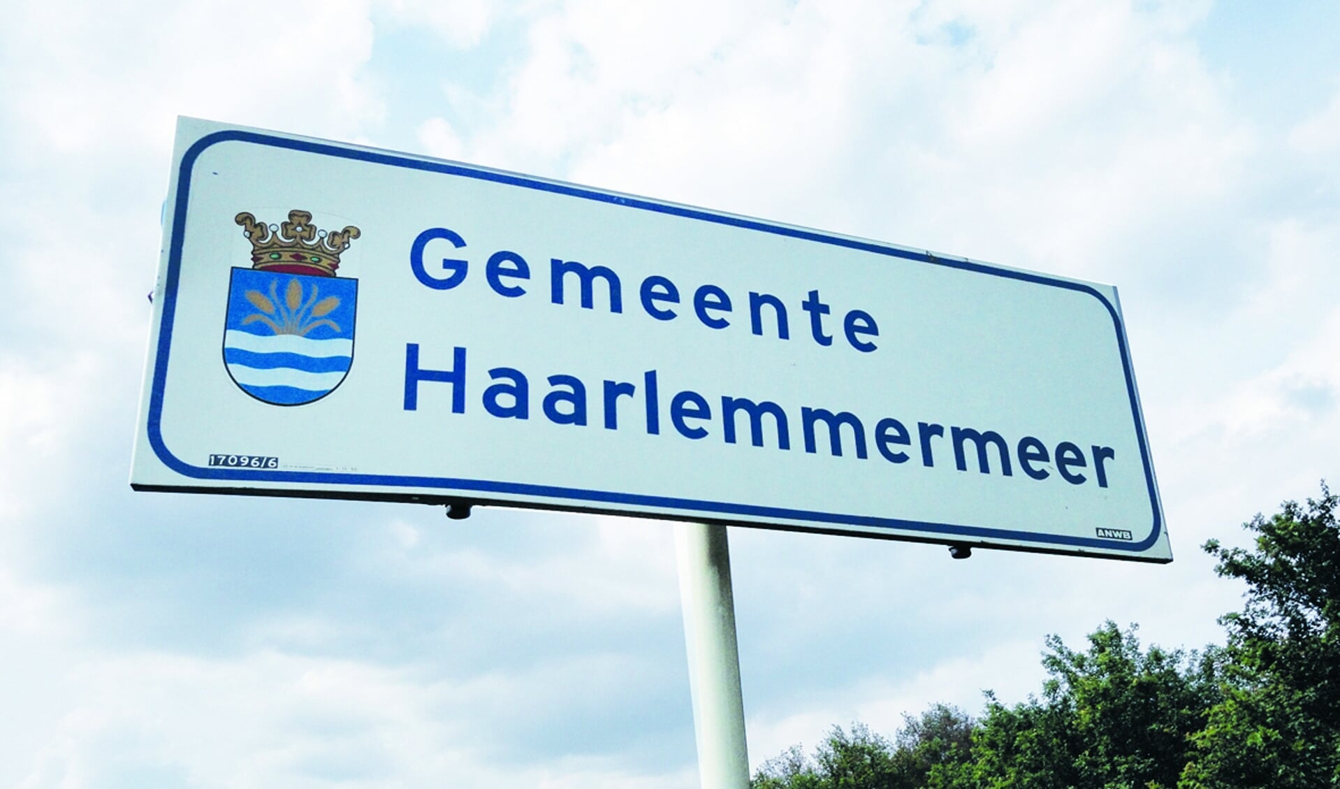 Bord gemeente Haarlemmermeer. 