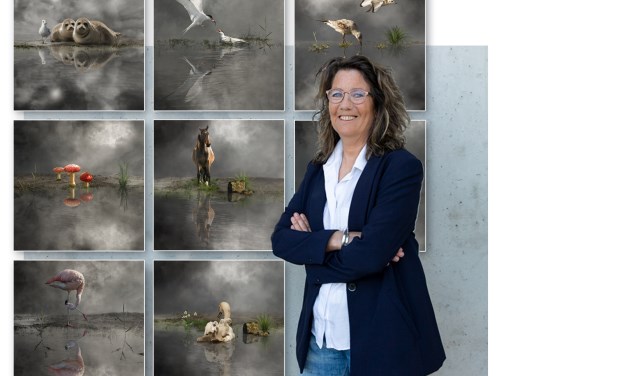 Digitaal kunstenares Cora Deutekom voor haar serie Mirror Mirror.