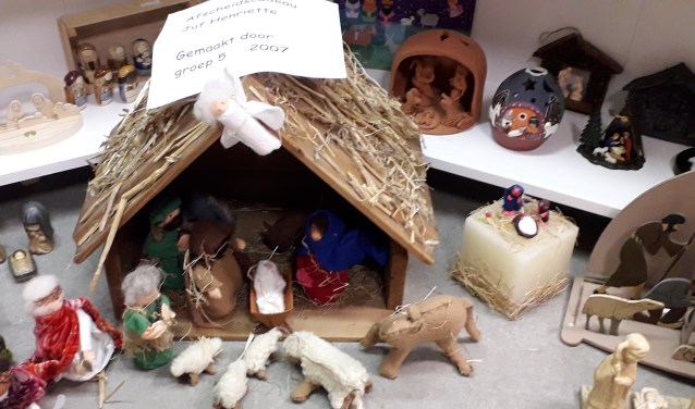 Kerststal gekregen van de klas.