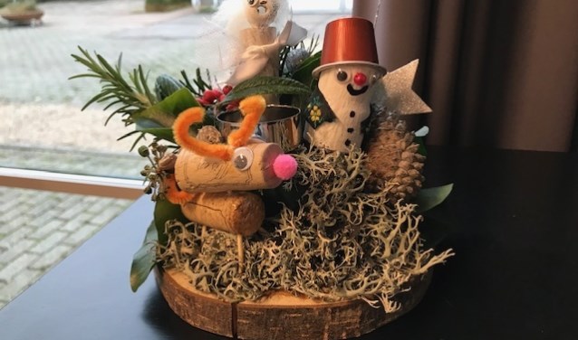 Kerststukje.