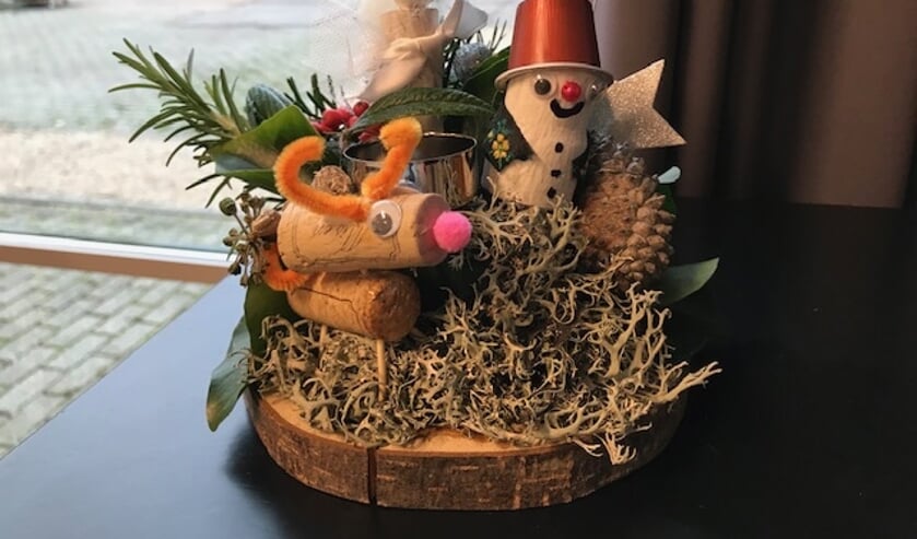 Kerststukje.