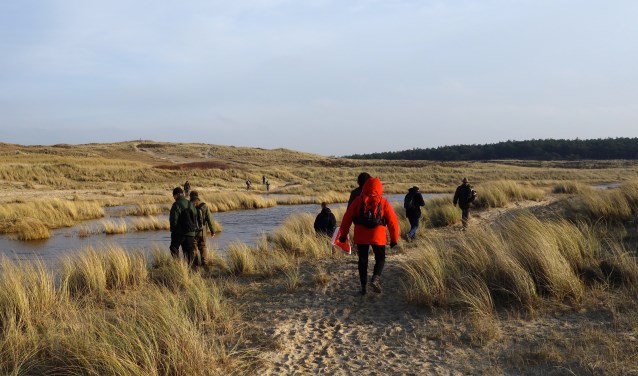 Winterse wandeling door de duinen.