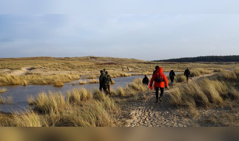 Winterse wandeling door de duinen.