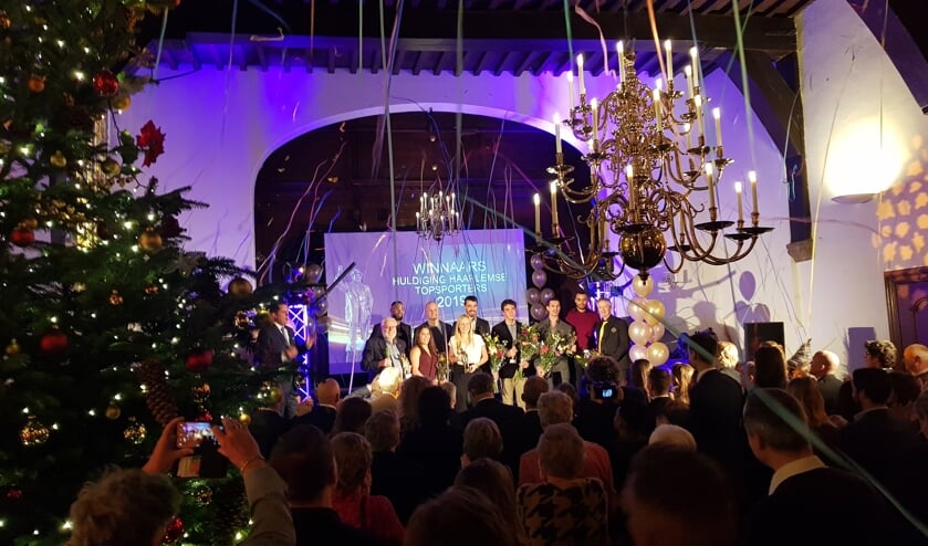 De gehuldigden op een rij tijdens het Sportgala 2019
