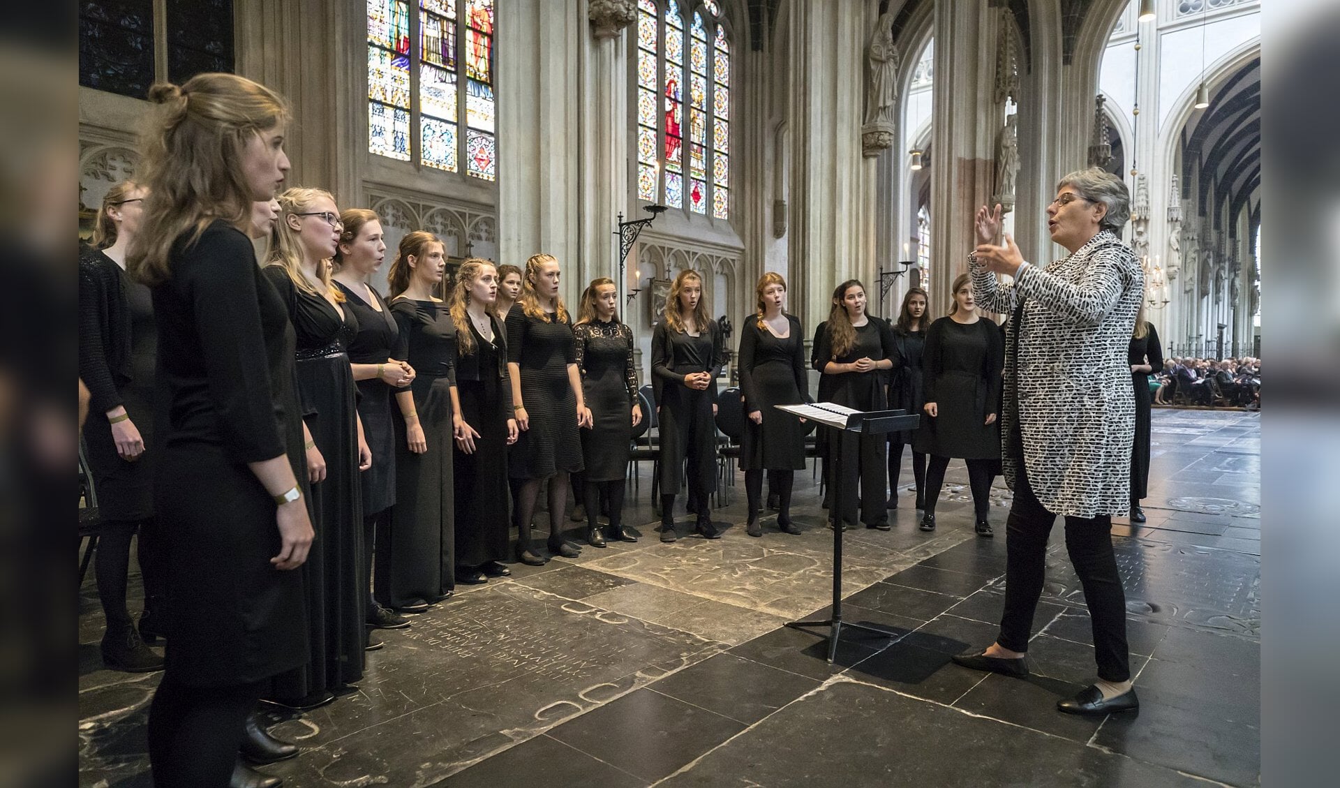 Het Nationaal Dames Jeugd Koor zingt regelmatig in professionele series. 