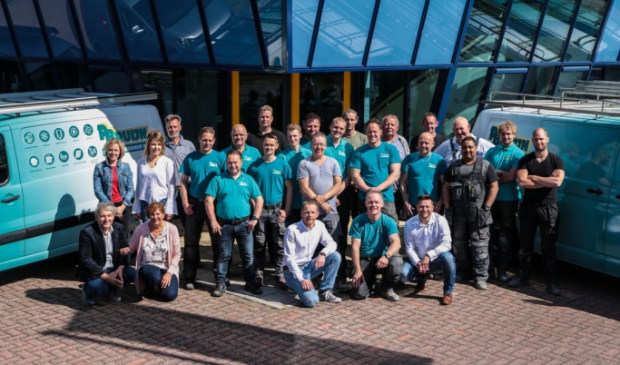 Het team van installatiebedrijf Piet Bruijn.