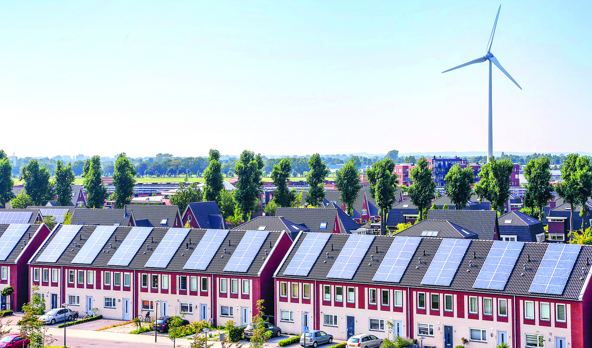 Duurzame energiebronnen in Stad van de Zon in Heerhugowaard.