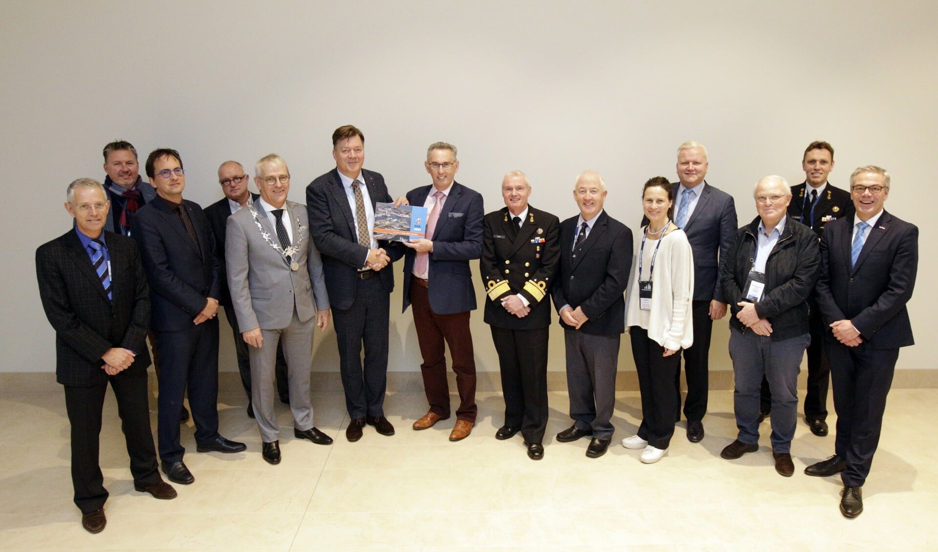 Officiële overhandiging bidbook Sail Den Helder d.d. 6 december 2019 in Antwerpen.