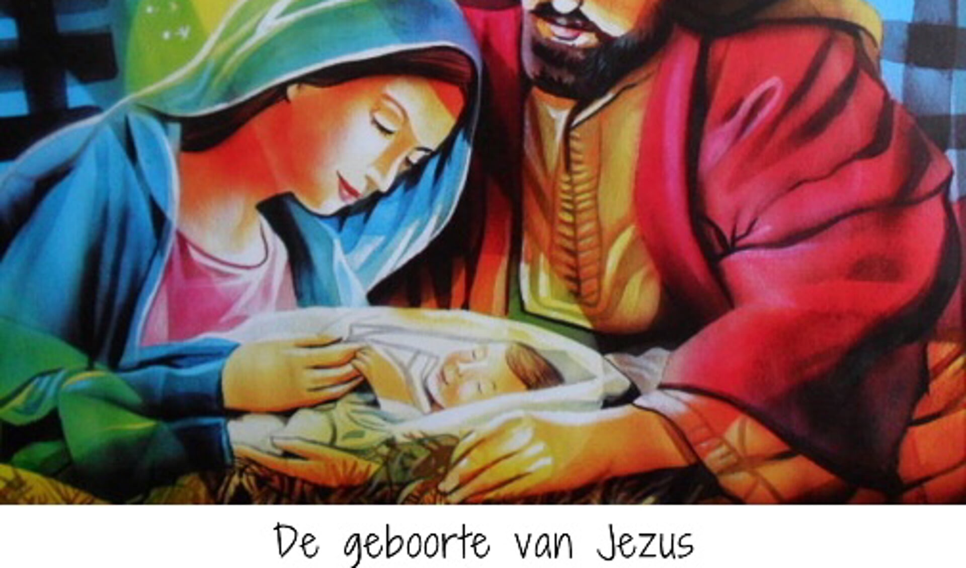 Josef en Maria en het kerstkind.