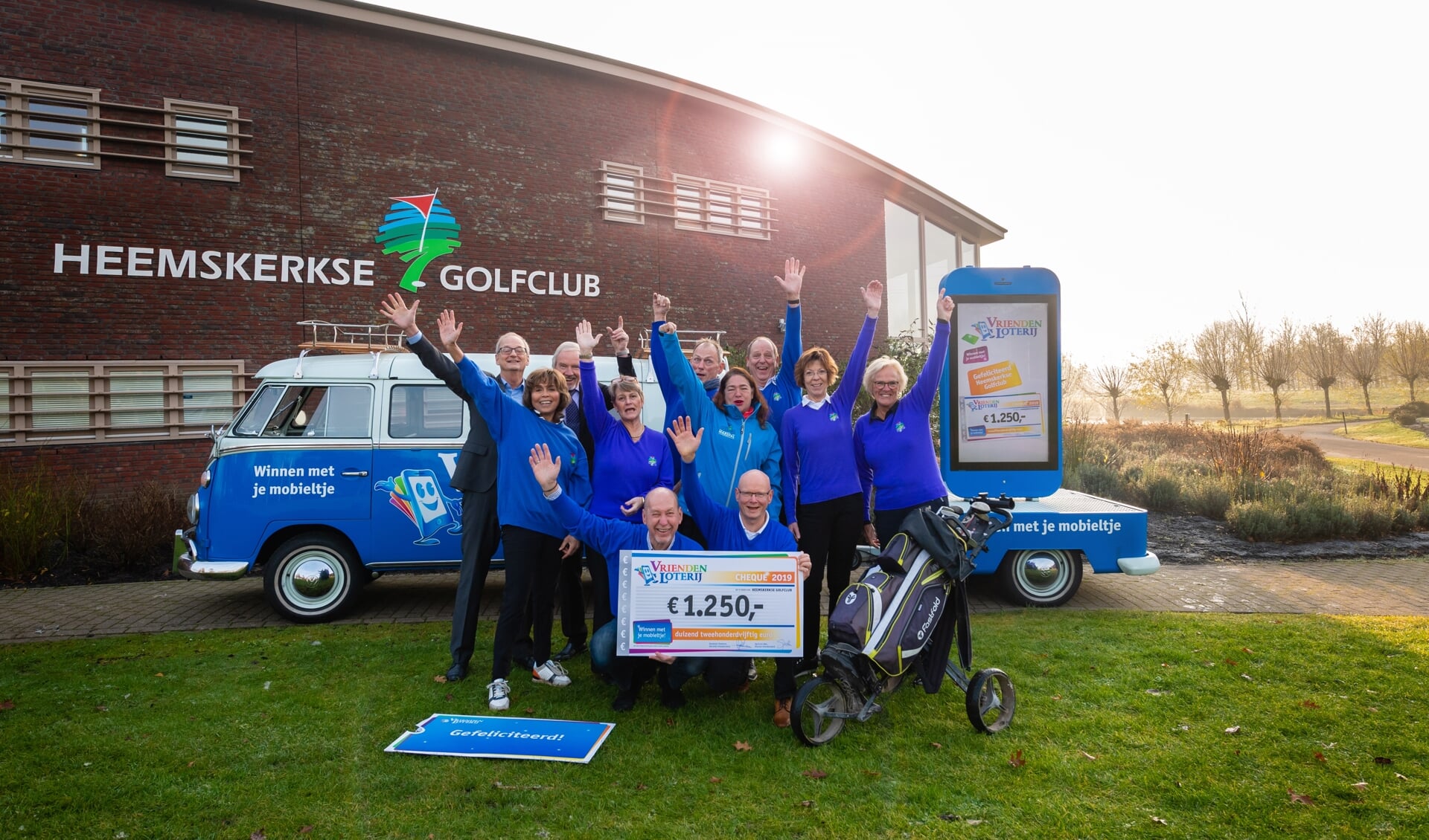 Heemskerkse Golfclub ontvangt een eenmalige extra bijdrage van 1.250 euro van de VriendenLoterij.