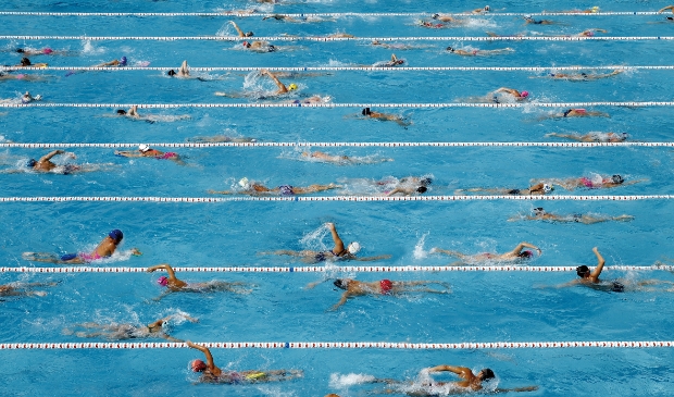 De Zwem4daagse Beverwijk in 2019 was druk bezocht.
