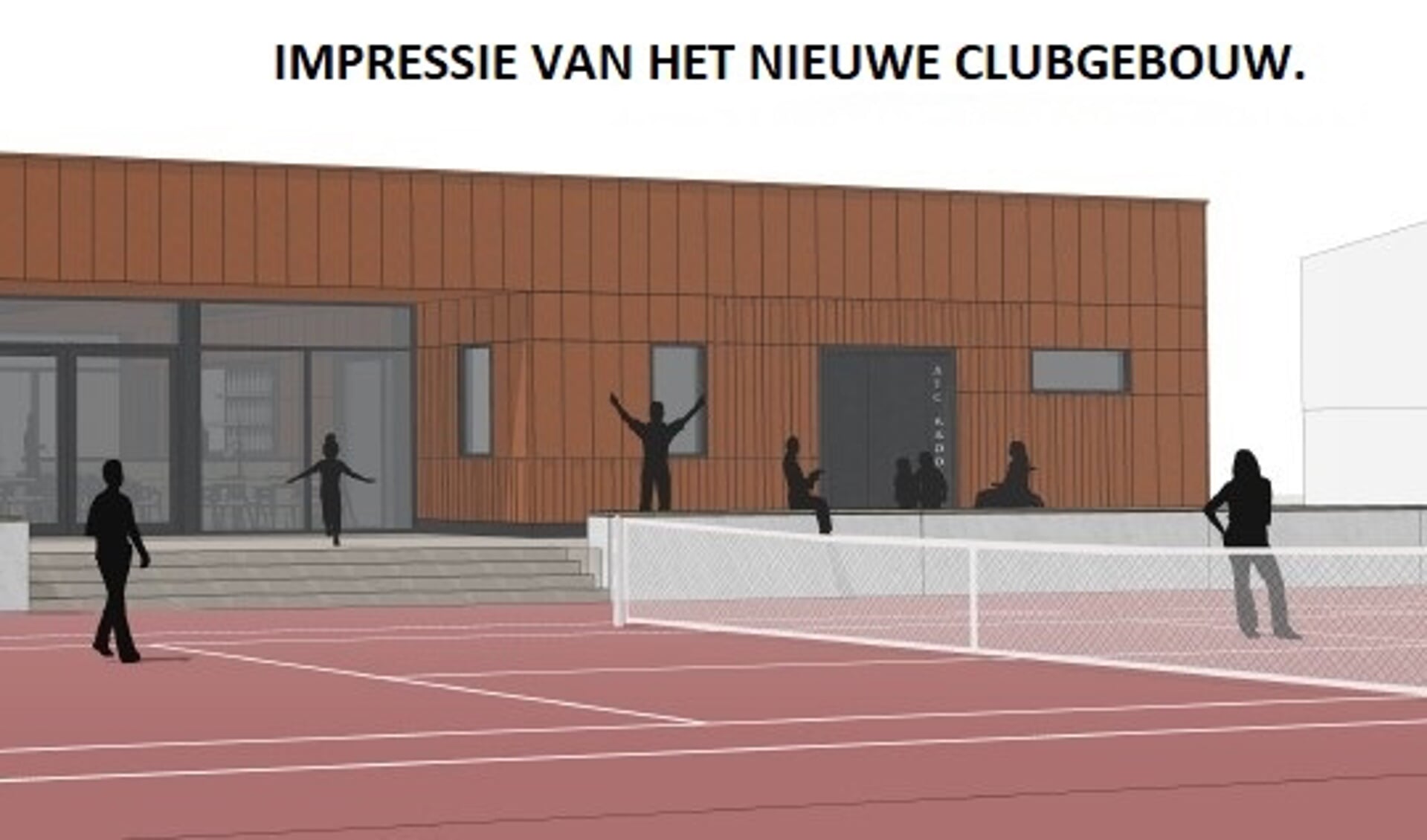 Impressie van het nieuwe clubgebouw van ATC Kadoelen.