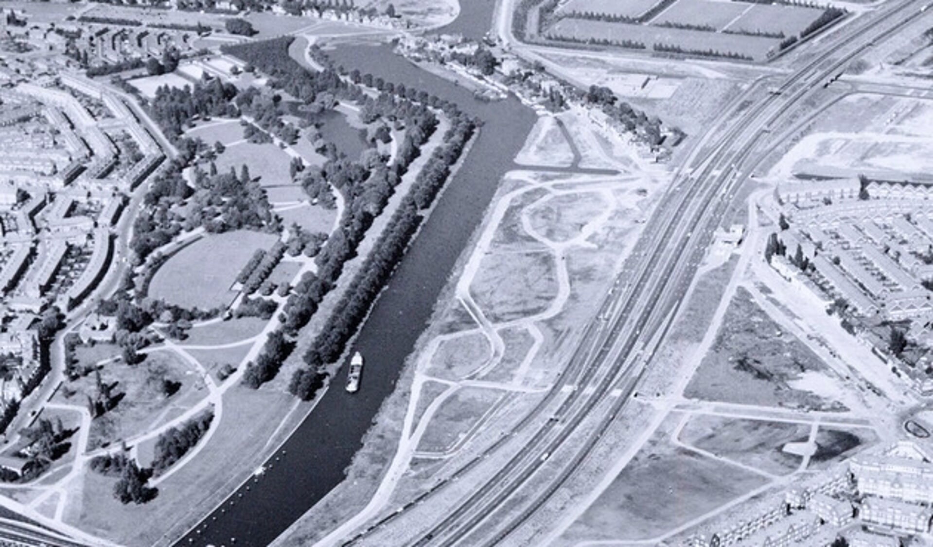 Luchtfoto uit 1969 van het Noorderpark.