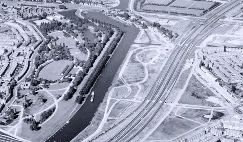 Luchtfoto uit 1969 van het Noorderpark.