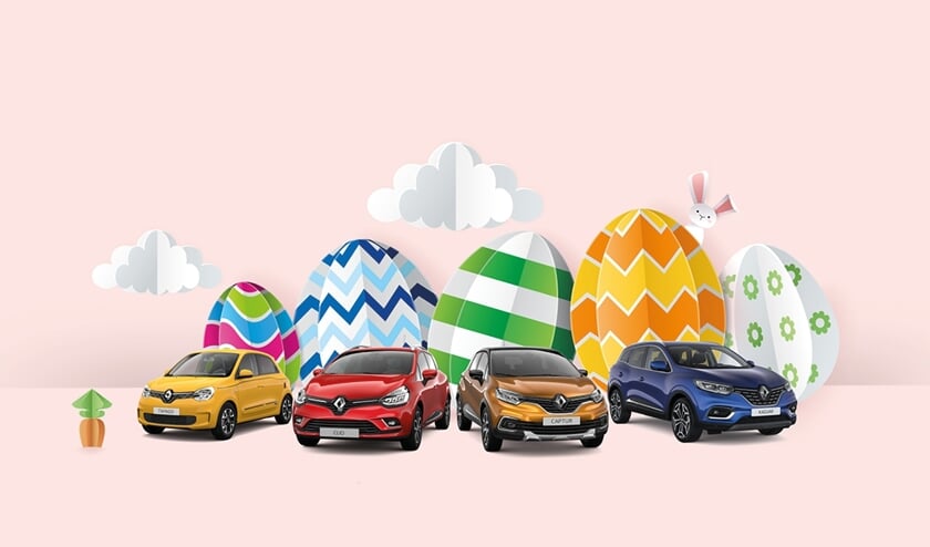 Aantrekkelijke paasacties bij Renault-dealer Nieuwendijk.