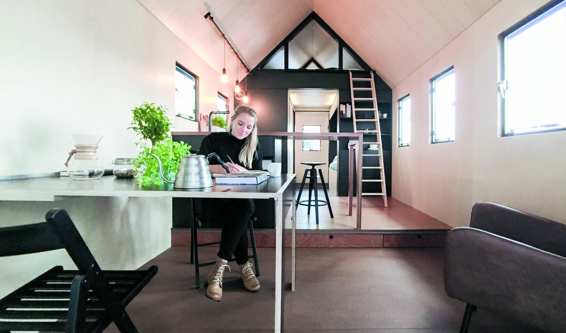 Leven in een tiny house is volgens Marjolein Jonker zo gek nog niet.