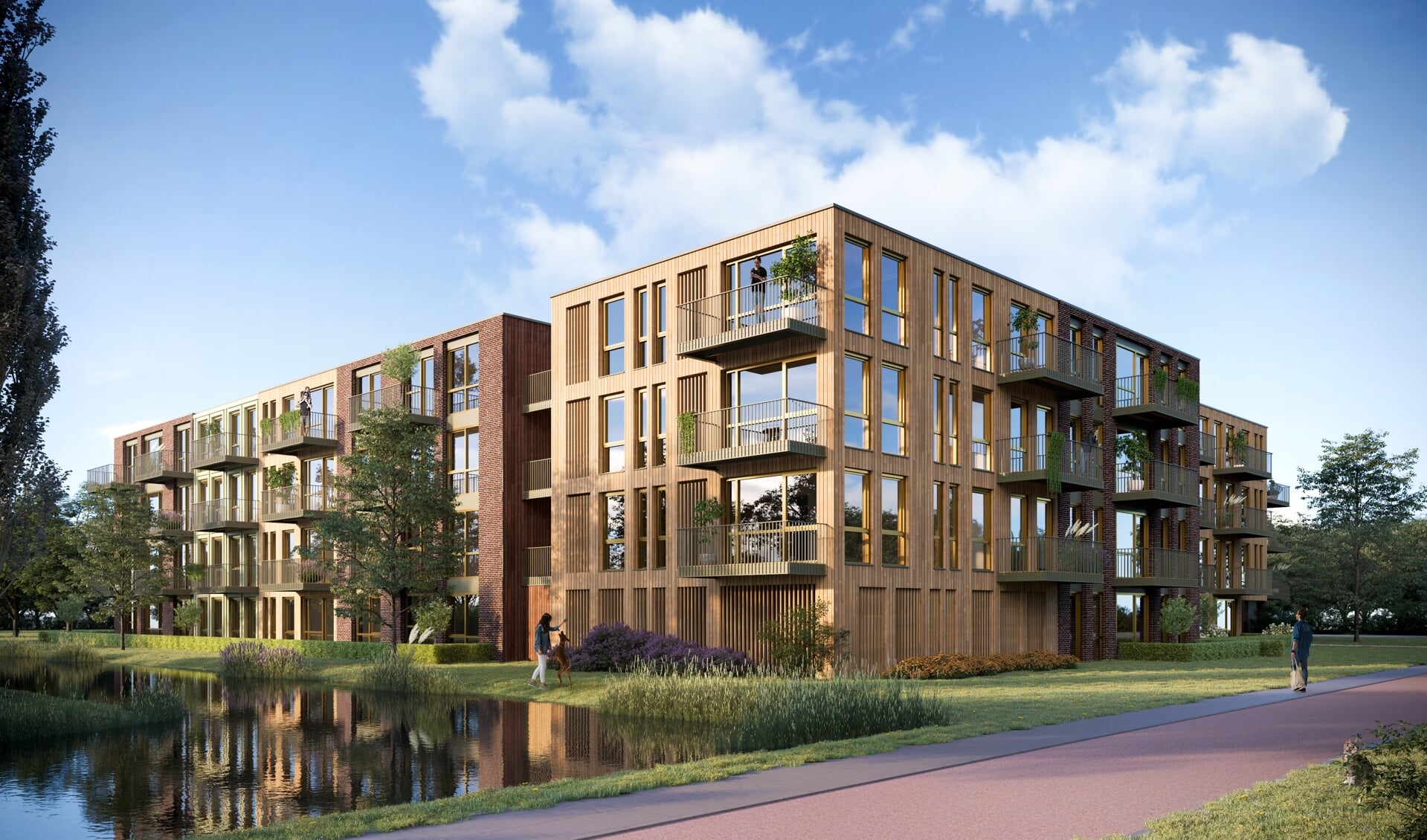 Appartementengebouw in Monnickendam een van de meest circulaire woongebouwen van Nederland.