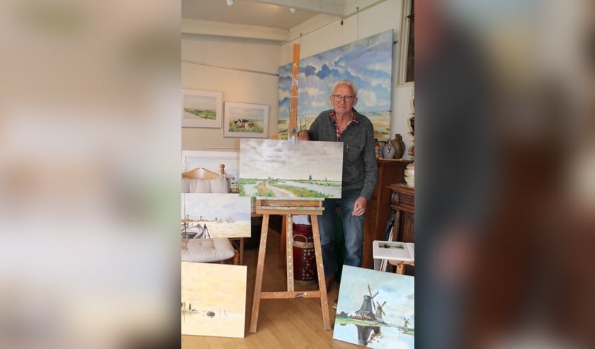 Jelle Bakker in zijn atelier.
