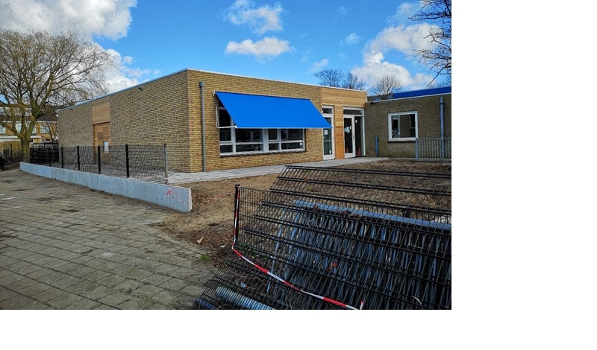 De nieuwbouw van de Montessorischool is inmiddels in gebruik genomen.