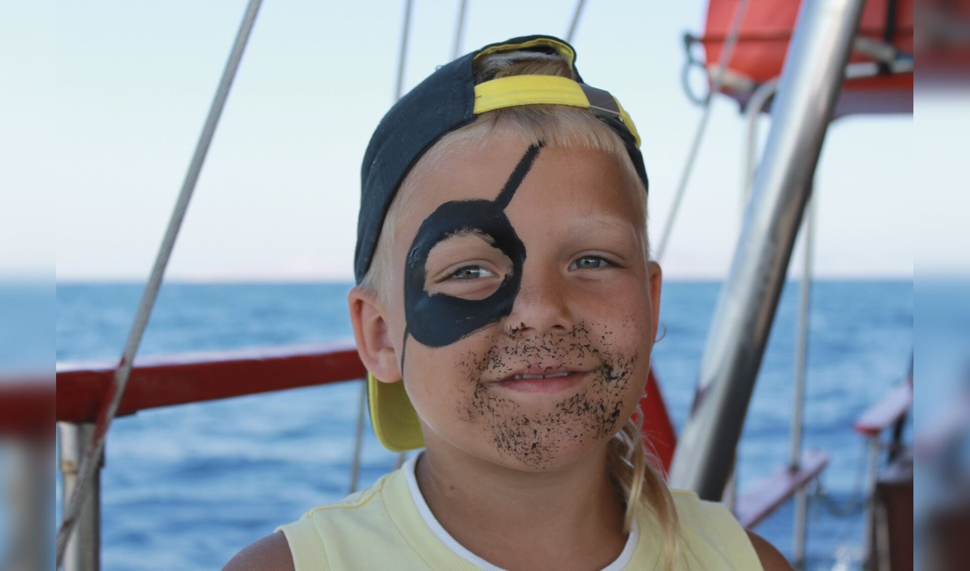 Kinderen kunnen zichzelf laten schminken tot levensechte piraat op 31 juli.  