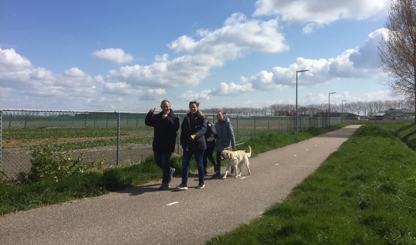 De dappere stappers zijn zojuist Abbenes gepasseerd.