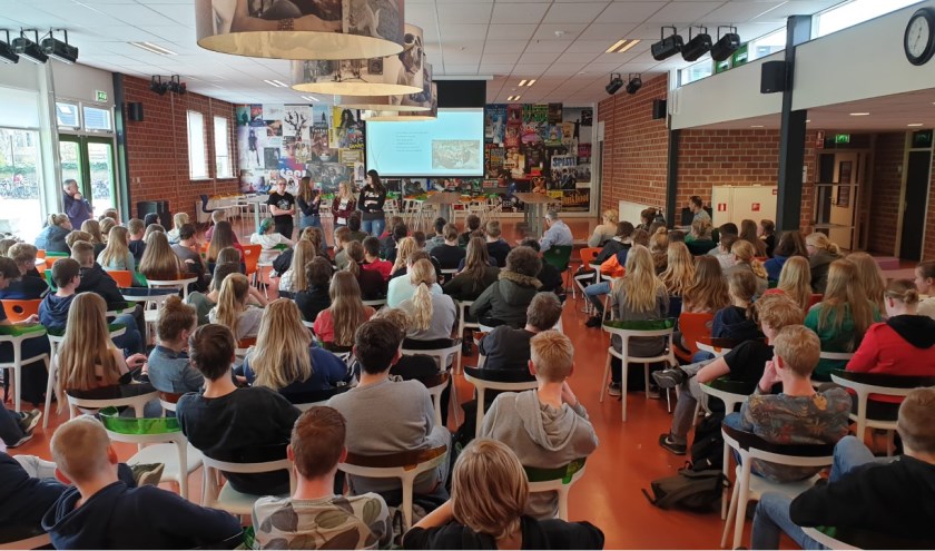 Volop aandacht voor een presentie tijdens de Goede Doelen Actie.