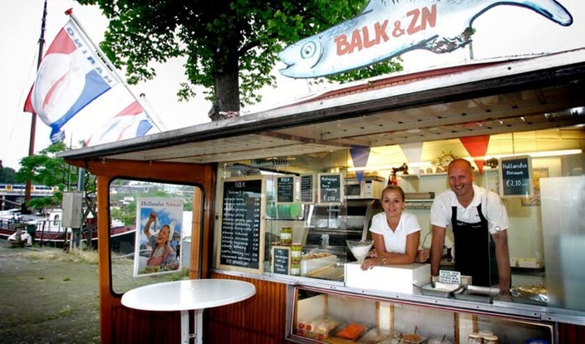 Chantal en Philip Balk op hun geliefde stek.