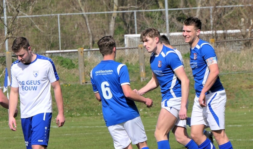 Justin Recourt scoorde tegen D.T.S. twee treffers en had daardoor een groot aandeel in de belangrijke overwinning.